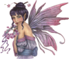 Fantasy Fairy Purple Cameo Image